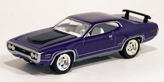 Johnny Lightning *MUSCLE CARS HOT ROD TOUR 5A* BLACK 1972 Plymouth Satellite 